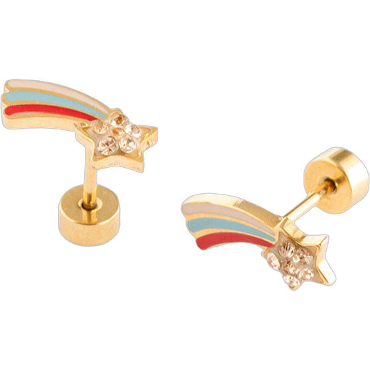 Shooting Star Stud Earrings, Multi
