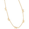 Bow Repeat Necklace, Gold - Necklaces - 1 - thumbnail