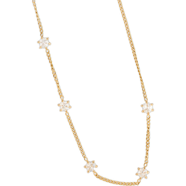 Diamond Repeat Necklace, Gold
