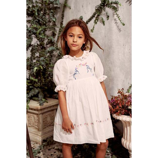 Violet Dress, Bright White - Dresses - 3