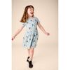 Short Sleeve Twirl Dress, Colorblock Cats - Dresses - 2
