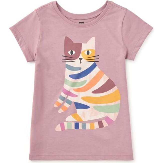 Rainbow Kitty Graphic Tee, Hydrangea
