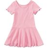 Ruffle Skater Ribbed Dress, Blossom - Dresses - 2