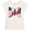 Geo Butterfly Graphic Tee, Chalk - T-Shirts - 1 - thumbnail