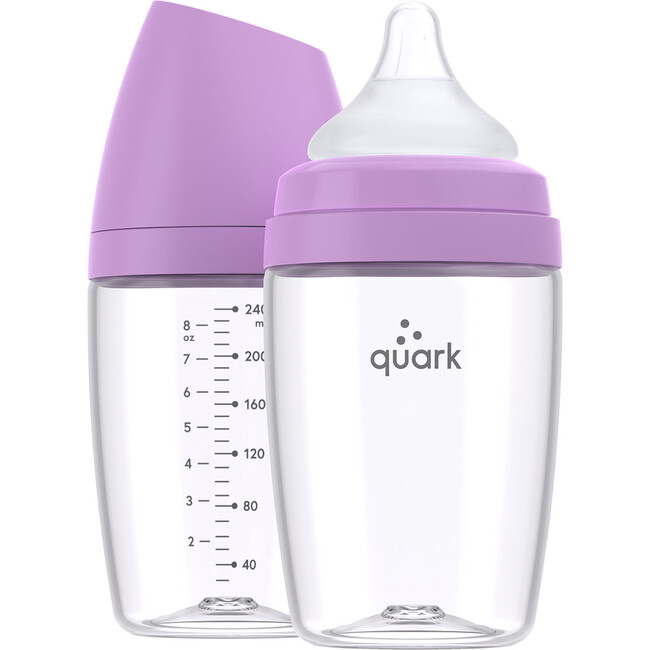 BuubiBottle 2 Pack Combo Feeding Baby Bottle MAX, Purple