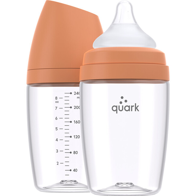 BuubiBottle 2 Pack Combo Feeding Baby Bottle MAX, Orange