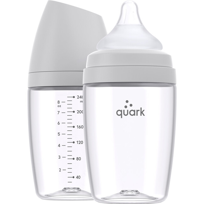 BuubiBottle 2 Pack Combo Feeding Baby Bottle MAX, Grey
