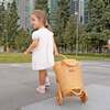 Eric Handcrafted Rattan Shopping Trolley With Detachable Tote Bag & Wooden Wheels, Natural - Push & Pull - 3