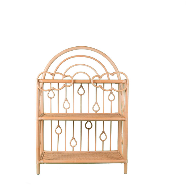 After The Rain Handcrafted Rattan Shelf, Natural