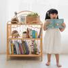 After The Rain Handcrafted Rattan Shelf, Natural - Bookcases - 8