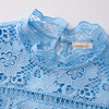 Gianna Embroidery Mini Dress, Powder Blue - Dresses - 3