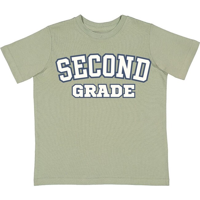 Second Grade Varsity Short Sleeve T-Shirt, Sage