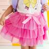 Raspberry Bow Tiered Tutu, Raspberry - Tutus - 3