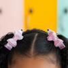 Pink Pencil Bow Clip Set, Pink - Hair Accessories - 3