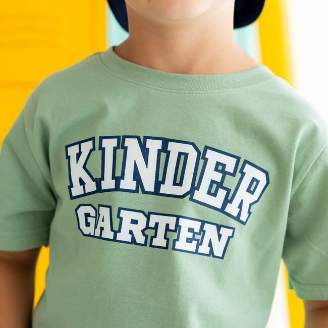 Kindergarten Varsity Short Sleeve T-Shirt, Sage - T-Shirts - 3
