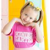 Kindergarten Sequin Patch Short Sleeve T-Shirt, Raspberry - T-Shirts - 4