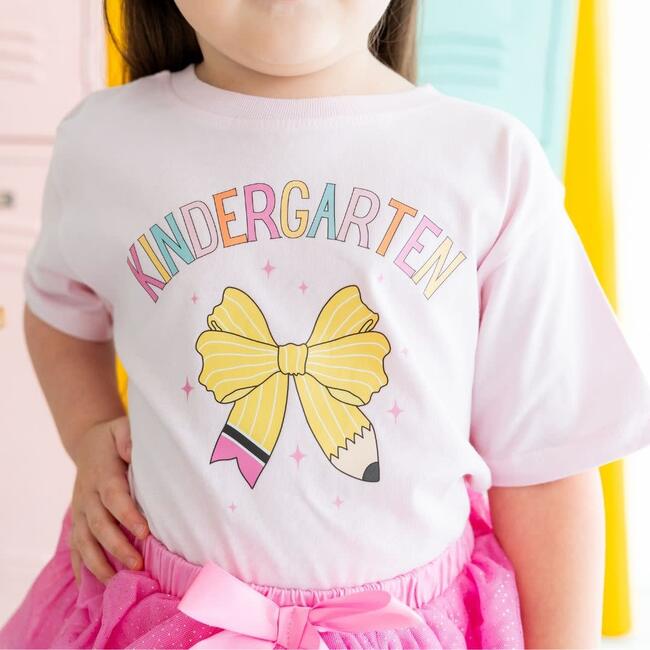 Kindergarten Pencil Bow Short Sleeve T-Shirt, Ballet - T-Shirts - 3