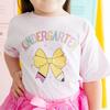 Kindergarten Pencil Bow Short Sleeve T-Shirt, Ballet - T-Shirts - 3