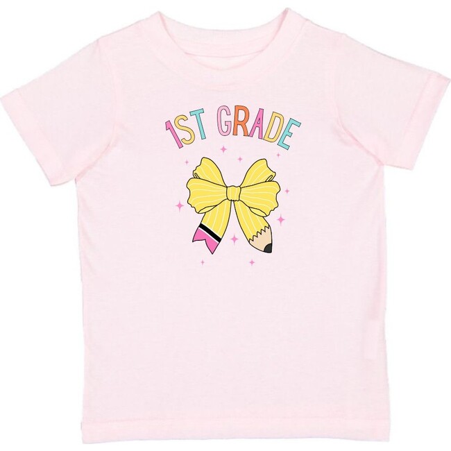 First Grade Pencil Bow Short Sleeve T-Shirt, Ballet