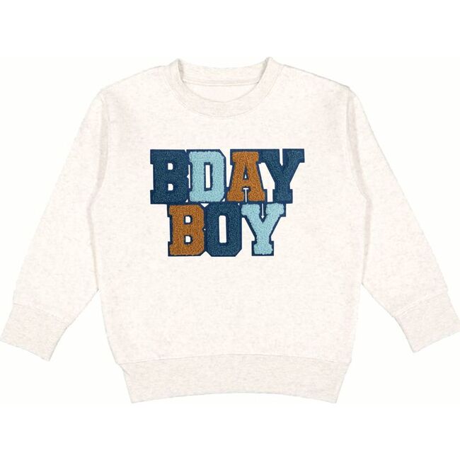 Birthday Boy Patch Sweatshirt, Natural