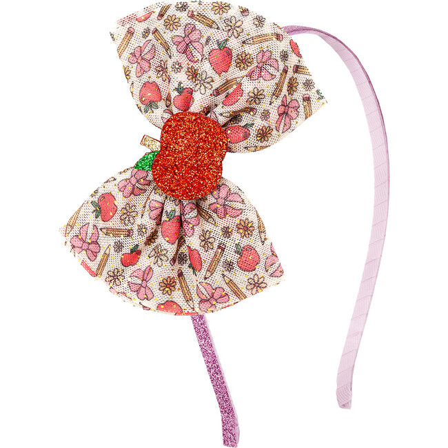 Back To School Cutie Tulle Bow Headband, Multi
