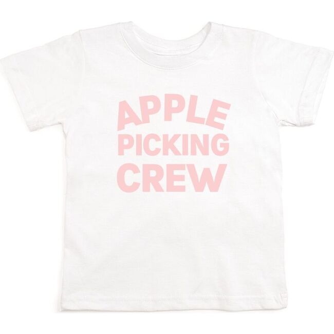 Apple Picking Crew Short Sleeve Shirt, White