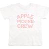 Apple Picking Crew Short Sleeve Shirt, White - T-Shirts - 1 - thumbnail