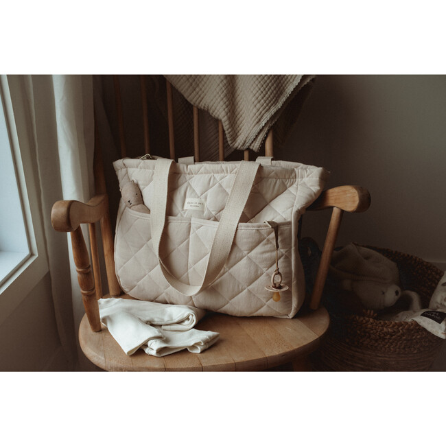 Diaper Bag, Cream - Diaper Bags - 2