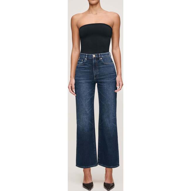 Karmine Refined Wide Leg Straight Vintage, Dark Sea - Jeans - 2