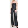 Karmine Refined Wide Leg Straight Vintage, Black Coated - Jeans - 1 - thumbnail