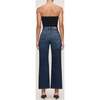 Karmine Refined Wide Leg Straight Vintage, Dark Sea - Jeans - 4