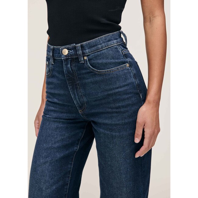 Karmine Refined Wide Leg Straight Vintage, Dark Sea - Jeans - 5
