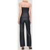 Karmine Refined Wide Leg Straight Vintage, Black Coated - Jeans - 3
