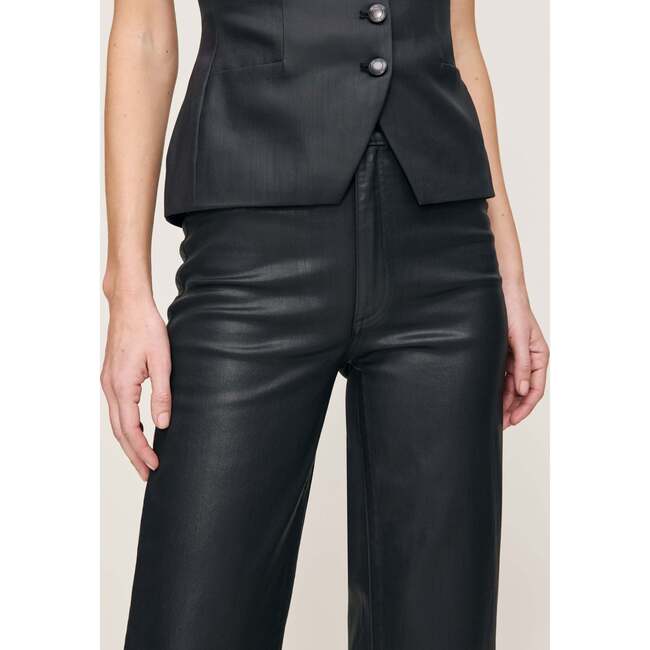 Karmine Refined Wide Leg Straight Vintage, Black Coated - Jeans - 4