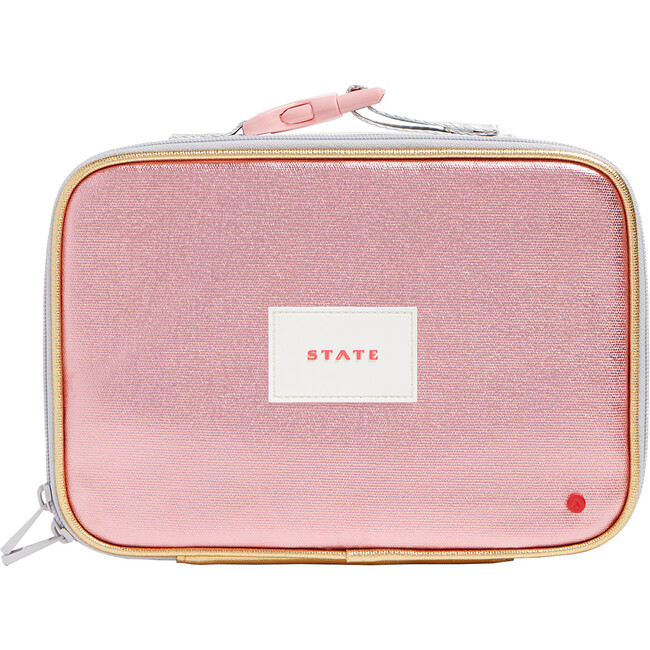 Rodgers Lunch Box, Pink/Silver