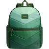 Kane Double Pocket Large Backpack, Olive Chevron - Backpacks - 1 - thumbnail