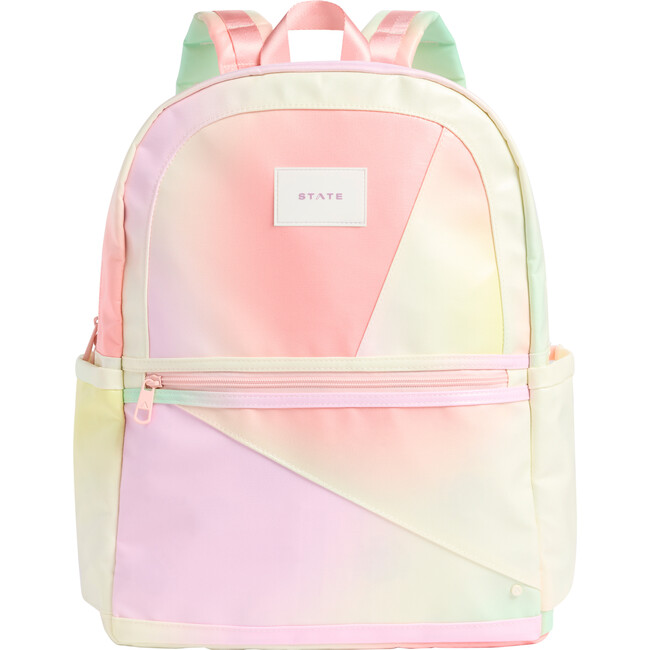 Kane Double Pocket Large Backpack, Tie Dye Patchwork