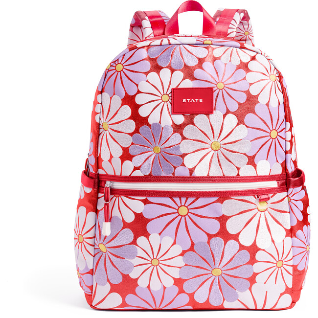 Kane Double Pocket Large Backpack, Ruby Floral