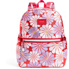 Kane Double Pocket Large Backpack, Ruby Floral - Backpacks - 1 - thumbnail
