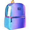Kane Double Pocket Large Backpack, Blue Pink Gradient - Backpacks - 2