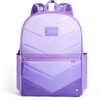 Kane Double Pocket Backpack, Lilac Chevron - Backpacks - 1 - thumbnail