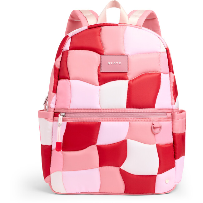 Kane Backpack, Pink Puffer Check