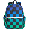 Kane Backpack, Blue Checkerboard - Backpacks - 1 - thumbnail