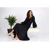 Isabelle Silk Dress, Black - Dresses - 4