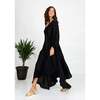 Isabelle Silk Dress, Black - Dresses - 5