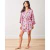 Shrimp Cocktail, Satin Glam Mini Robe, Parlor Pink - Robes - 2