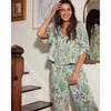 Camel's Courtyard, Satin Wildest Dreams Set, Avocado - Pajamas - 2
