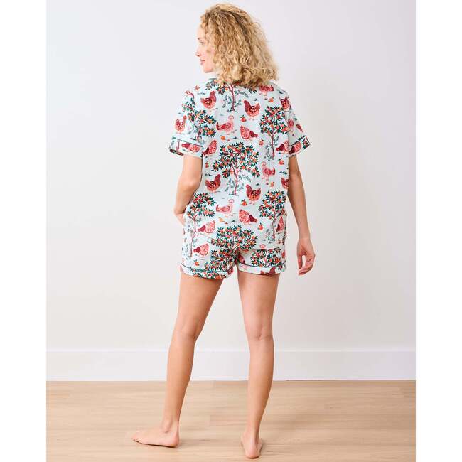 Hen House, Short PJ Set, Soft Blue - Pajamas - 3