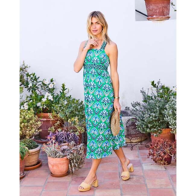 Geo Floral, Coastal Dress, Green Juice - Dresses - 3