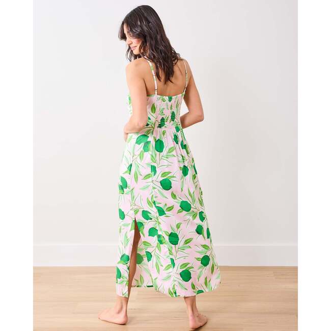 Lime Zest, Satin Chic To Sleep Nightie, Pink Salt